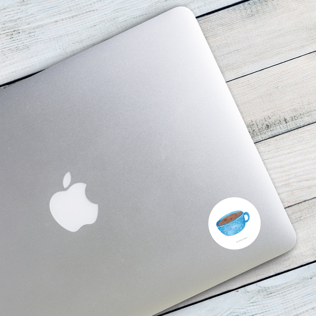 40mm Rund Aufkleber Kaffee Tasse Sticker, Aufkleber, Etikett, Tiermotive, Gute Laune, lustige Sprüche, Tiere, Kaffee, Tasse, Liebe, Geschmack, Genuss, Glücklich