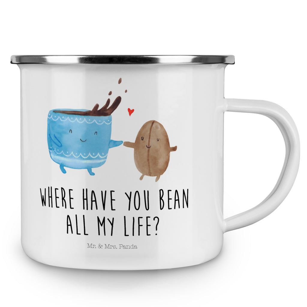 Camping Emaille Tasse Kaffee Bohne Campingtasse, Trinkbecher, Metalltasse, Outdoor Tasse, Emaille Trinkbecher, Blechtasse Outdoor, Emaille Campingbecher, Edelstahl Trinkbecher, Metalltasse für Camping, Kaffee Blechtasse, Camping Tasse Metall, Tiermotive, Gute Laune, lustige Sprüche, Tiere, Kaffee, Kaffeebohne, Genuss, Zufriedenheit, Glück