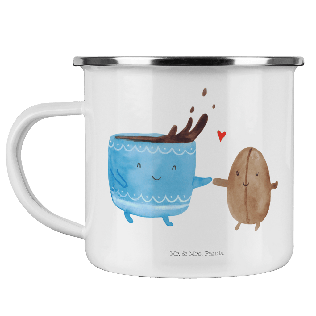 Camping Emaille Tasse Kaffee Bohne Campingtasse, Trinkbecher, Metalltasse, Outdoor Tasse, Emaille Trinkbecher, Blechtasse Outdoor, Emaille Campingbecher, Edelstahl Trinkbecher, Metalltasse für Camping, Kaffee Blechtasse, Camping Tasse Metall, Tiermotive, Gute Laune, lustige Sprüche, Tiere, Kaffee, Kaffeebohne, Genuss, Zufriedenheit, Glück