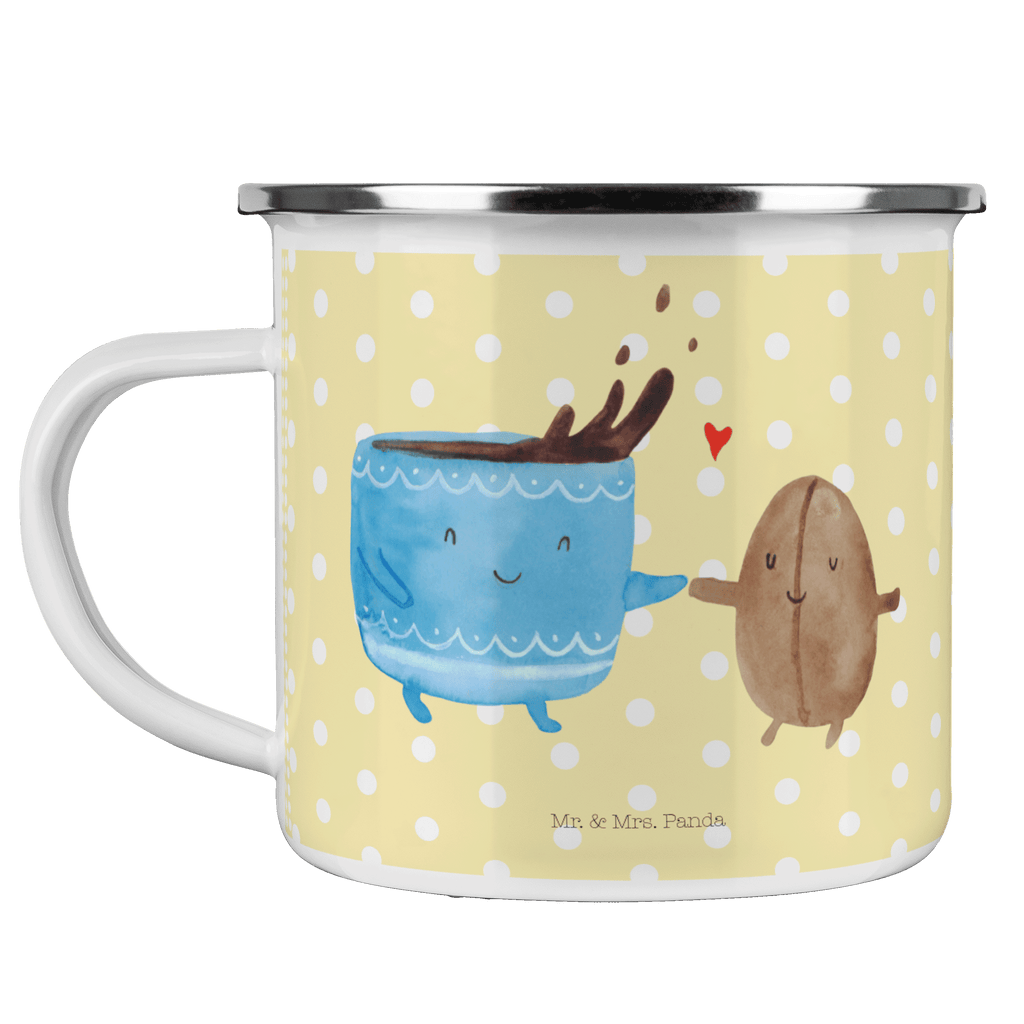 Camping Emaille Tasse Kaffee Bohne Campingtasse, Trinkbecher, Metalltasse, Outdoor Tasse, Emaille Trinkbecher, Blechtasse Outdoor, Emaille Campingbecher, Edelstahl Trinkbecher, Metalltasse für Camping, Kaffee Blechtasse, Camping Tasse Metall, Tiermotive, Gute Laune, lustige Sprüche, Tiere, Kaffee, Kaffeebohne, Genuss, Zufriedenheit, Glück