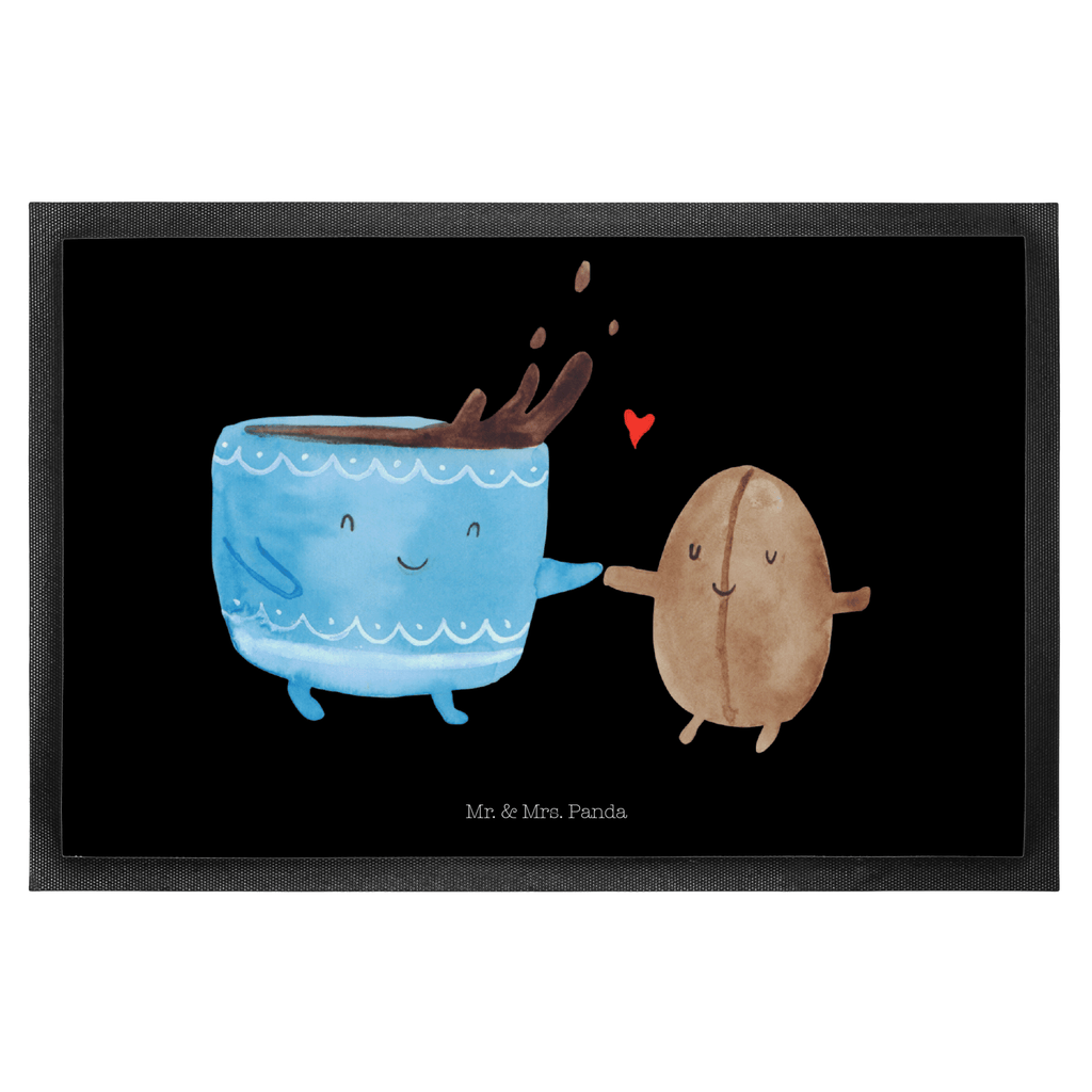Fußmatte Kaffee Bohne Türvorleger, Schmutzmatte, Fußabtreter, Matte, Schmutzfänger, Fußabstreifer, Schmutzfangmatte, Türmatte, Motivfußmatte, Haustürmatte, Vorleger, Tiermotive, Gute Laune, lustige Sprüche, Tiere, Kaffee, Kaffeebohne, Genuss, Zufriedenheit, Glück