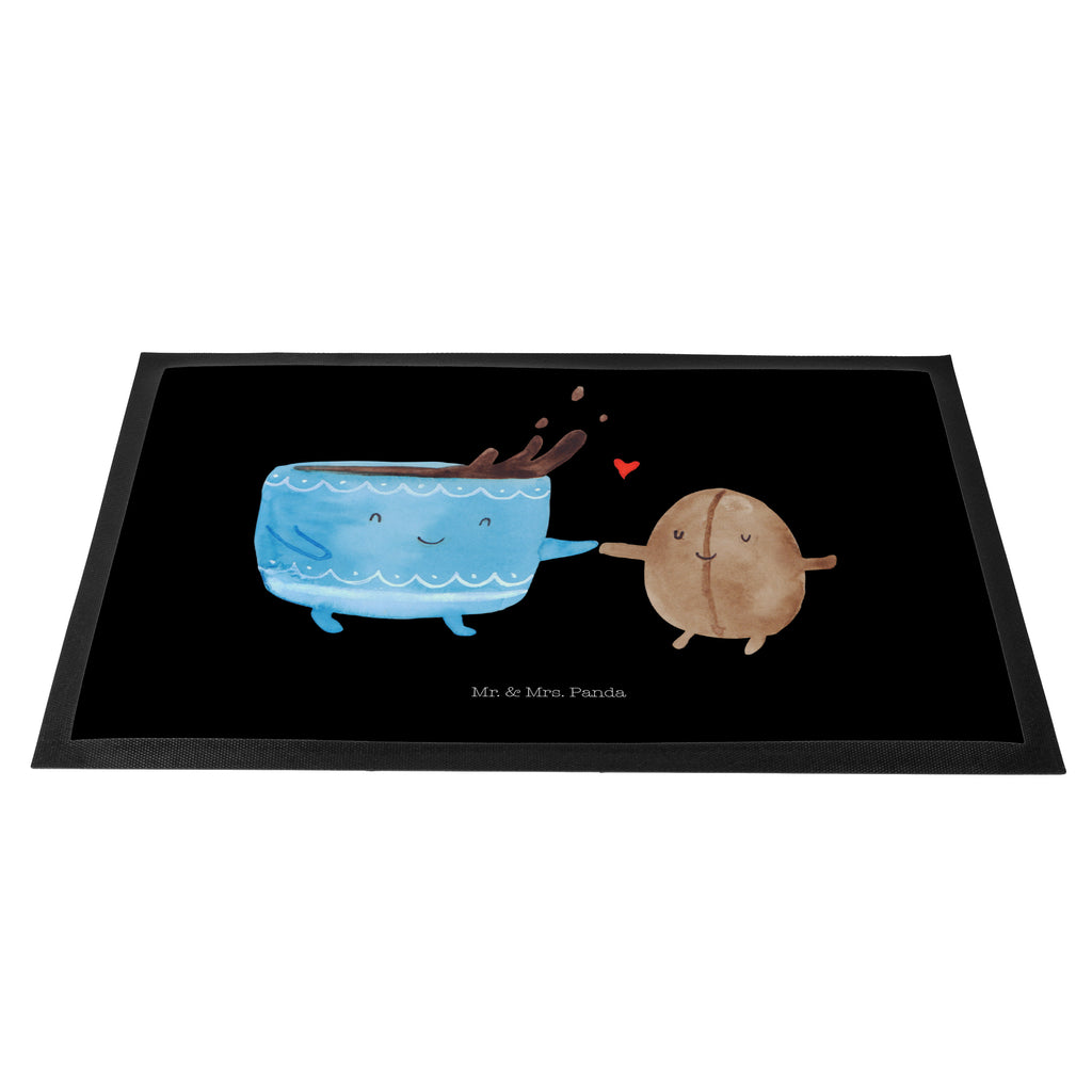 Fußmatte Kaffee Bohne Türvorleger, Schmutzmatte, Fußabtreter, Matte, Schmutzfänger, Fußabstreifer, Schmutzfangmatte, Türmatte, Motivfußmatte, Haustürmatte, Vorleger, Tiermotive, Gute Laune, lustige Sprüche, Tiere, Kaffee, Kaffeebohne, Genuss, Zufriedenheit, Glück