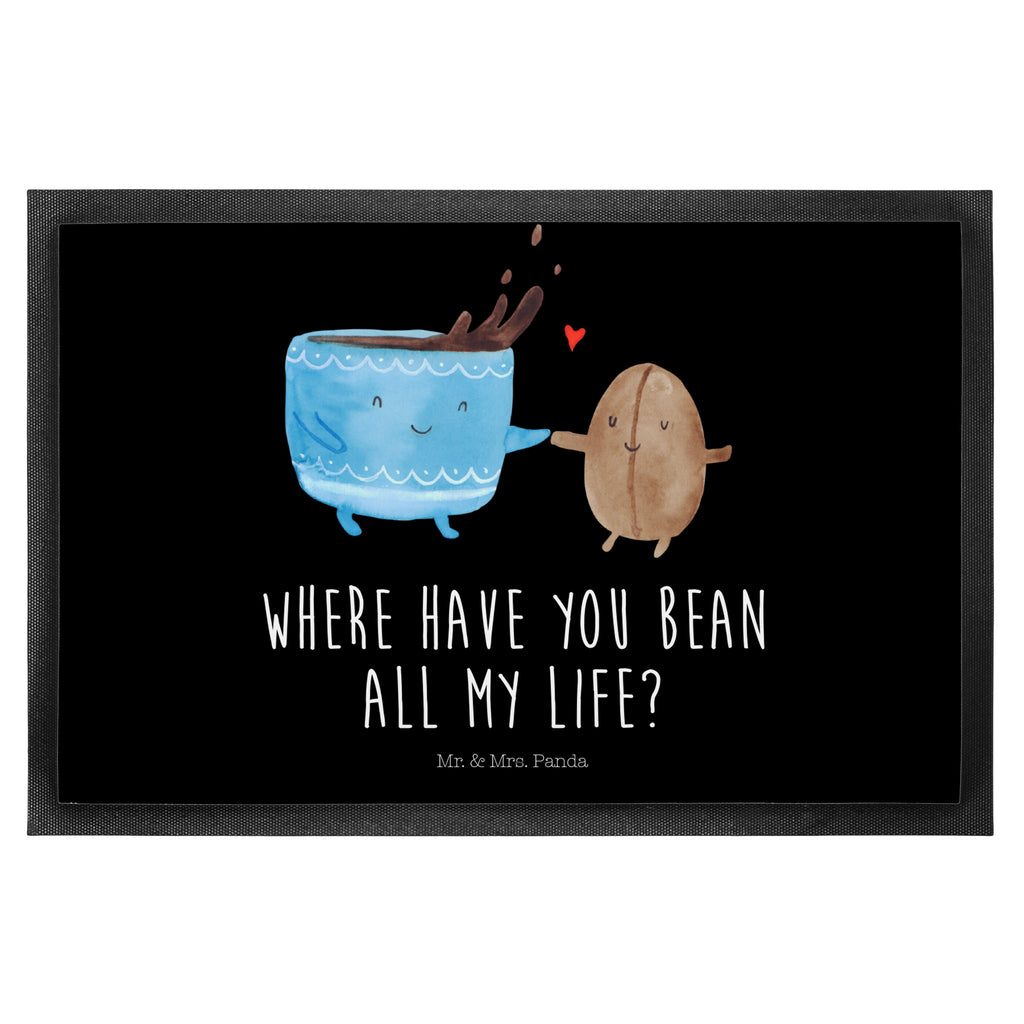 Fußmatte Kaffee Bohne Türvorleger, Schmutzmatte, Fußabtreter, Matte, Schmutzfänger, Fußabstreifer, Schmutzfangmatte, Türmatte, Motivfußmatte, Haustürmatte, Vorleger, Tiermotive, Gute Laune, lustige Sprüche, Tiere, Kaffee, Kaffeebohne, Genuss, Zufriedenheit, Glück