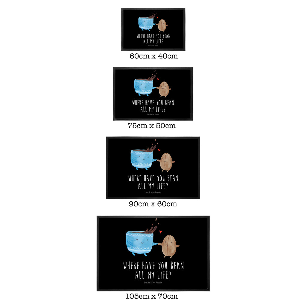 Fußmatte Kaffee Bohne Türvorleger, Schmutzmatte, Fußabtreter, Matte, Schmutzfänger, Fußabstreifer, Schmutzfangmatte, Türmatte, Motivfußmatte, Haustürmatte, Vorleger, Tiermotive, Gute Laune, lustige Sprüche, Tiere, Kaffee, Kaffeebohne, Genuss, Zufriedenheit, Glück