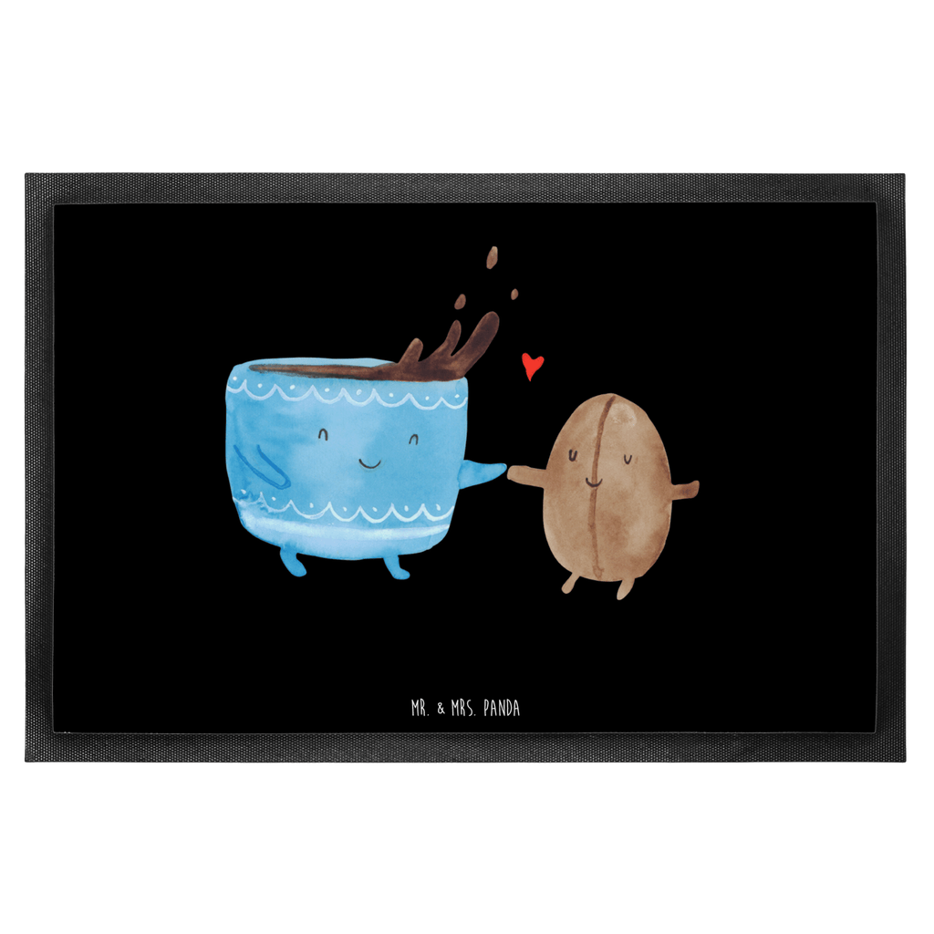 Fußmatte Kaffee Bohne Türvorleger, Schmutzmatte, Fußabtreter, Matte, Schmutzfänger, Fußabstreifer, Schmutzfangmatte, Türmatte, Motivfußmatte, Haustürmatte, Vorleger, Tiermotive, Gute Laune, lustige Sprüche, Tiere, Kaffee, Kaffeebohne, Genuss, Zufriedenheit, Glück