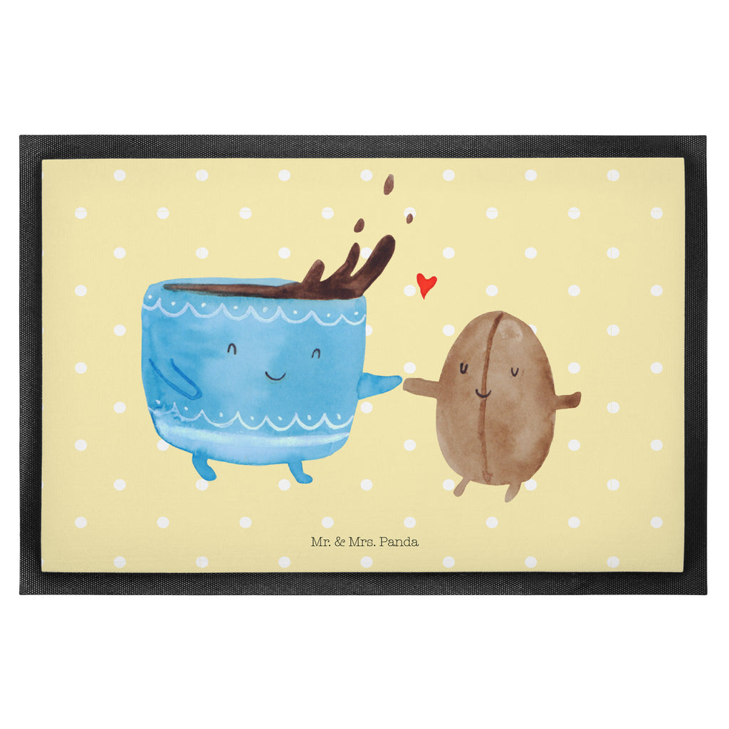 Fußmatte Kaffee Bohne Türvorleger, Schmutzmatte, Fußabtreter, Matte, Schmutzfänger, Fußabstreifer, Schmutzfangmatte, Türmatte, Motivfußmatte, Haustürmatte, Vorleger, Tiermotive, Gute Laune, lustige Sprüche, Tiere, Kaffee, Kaffeebohne, Genuss, Zufriedenheit, Glück
