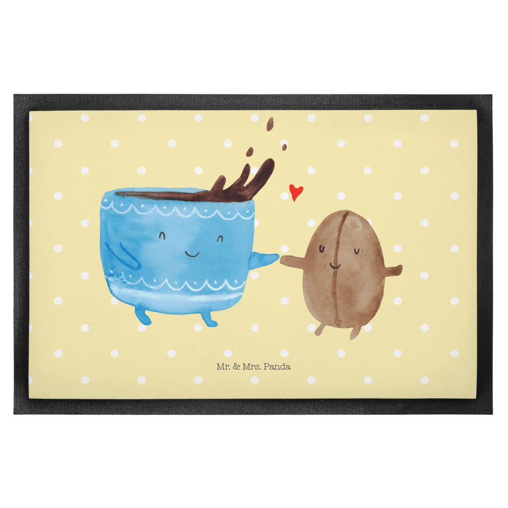 Fußmatte Kaffee Bohne Türvorleger, Schmutzmatte, Fußabtreter, Matte, Schmutzfänger, Fußabstreifer, Schmutzfangmatte, Türmatte, Motivfußmatte, Haustürmatte, Vorleger, Tiermotive, Gute Laune, lustige Sprüche, Tiere, Kaffee, Kaffeebohne, Genuss, Zufriedenheit, Glück