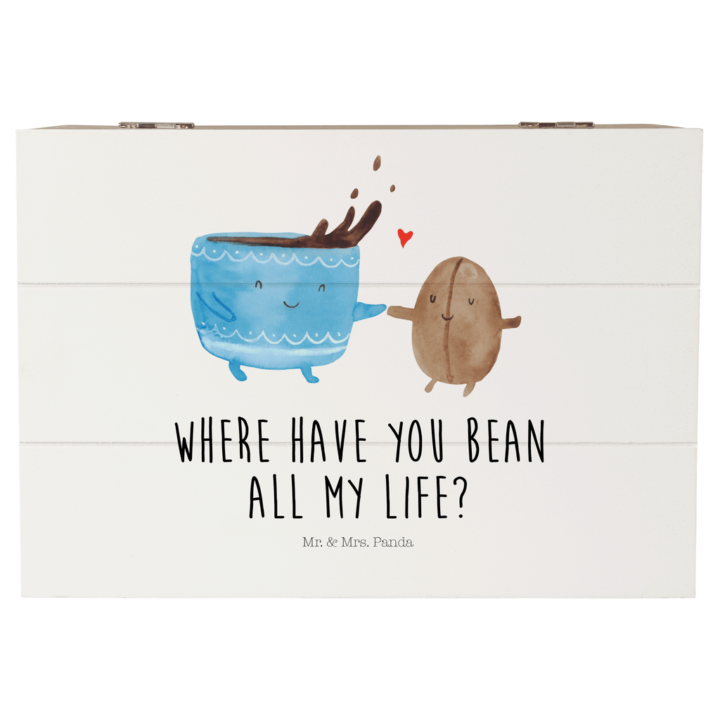 Holzkiste Kaffee Bohne Holzkiste, Kiste, Schatzkiste, Truhe, Schatulle, XXL, Erinnerungsbox, Erinnerungskiste, Dekokiste, Aufbewahrungsbox, Tiermotive, Gute Laune, lustige Sprüche, Tiere, Kaffee, Kaffeebohne, Genuss, Zufriedenheit, Glück