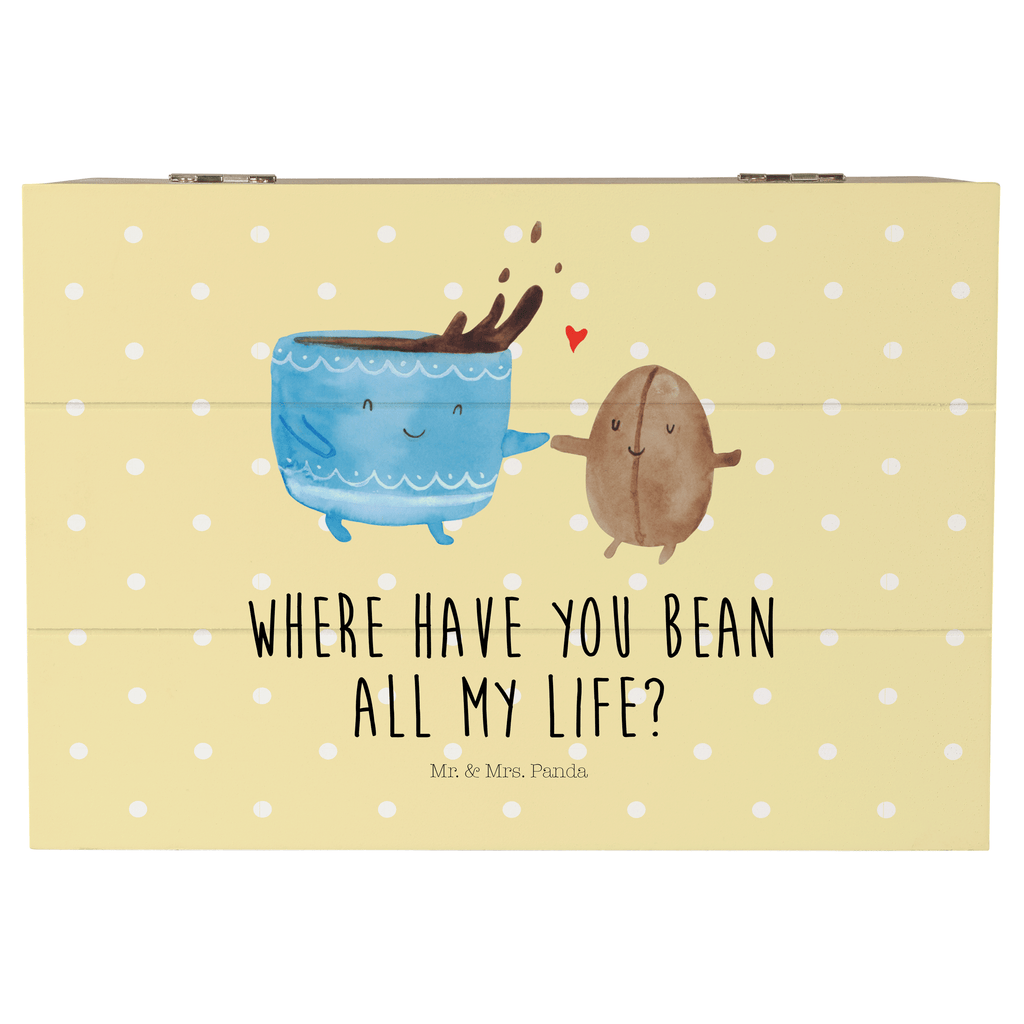 Holzkiste Kaffee Bohne Holzkiste, Kiste, Schatzkiste, Truhe, Schatulle, XXL, Erinnerungsbox, Erinnerungskiste, Dekokiste, Aufbewahrungsbox, Tiermotive, Gute Laune, lustige Sprüche, Tiere, Kaffee, Kaffeebohne, Genuss, Zufriedenheit, Glück