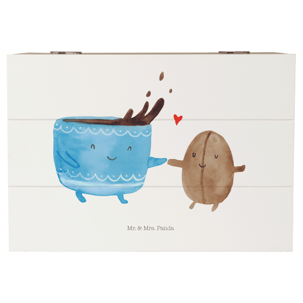 Holzkiste Kaffee Bohne Holzkiste, Kiste, Schatzkiste, Truhe, Schatulle, XXL, Erinnerungsbox, Erinnerungskiste, Dekokiste, Aufbewahrungsbox, Tiermotive, Gute Laune, lustige Sprüche, Tiere, Kaffee, Kaffeebohne, Genuss, Zufriedenheit, Glück