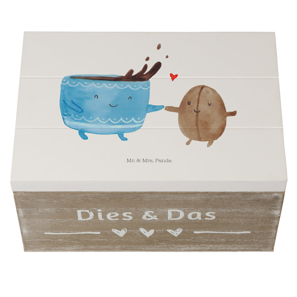 Holzkiste Kaffee Bohne Holzkiste, Kiste, Schatzkiste, Truhe, Schatulle, XXL, Erinnerungsbox, Erinnerungskiste, Dekokiste, Aufbewahrungsbox, Tiermotive, Gute Laune, lustige Sprüche, Tiere, Kaffee, Kaffeebohne, Genuss, Zufriedenheit, Glück