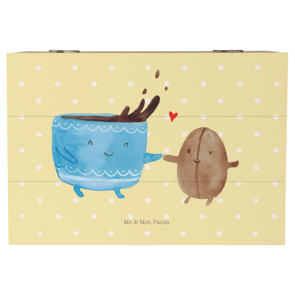 Holzkiste Kaffee Bohne Holzkiste, Kiste, Schatzkiste, Truhe, Schatulle, XXL, Erinnerungsbox, Erinnerungskiste, Dekokiste, Aufbewahrungsbox, Tiermotive, Gute Laune, lustige Sprüche, Tiere, Kaffee, Kaffeebohne, Genuss, Zufriedenheit, Glück