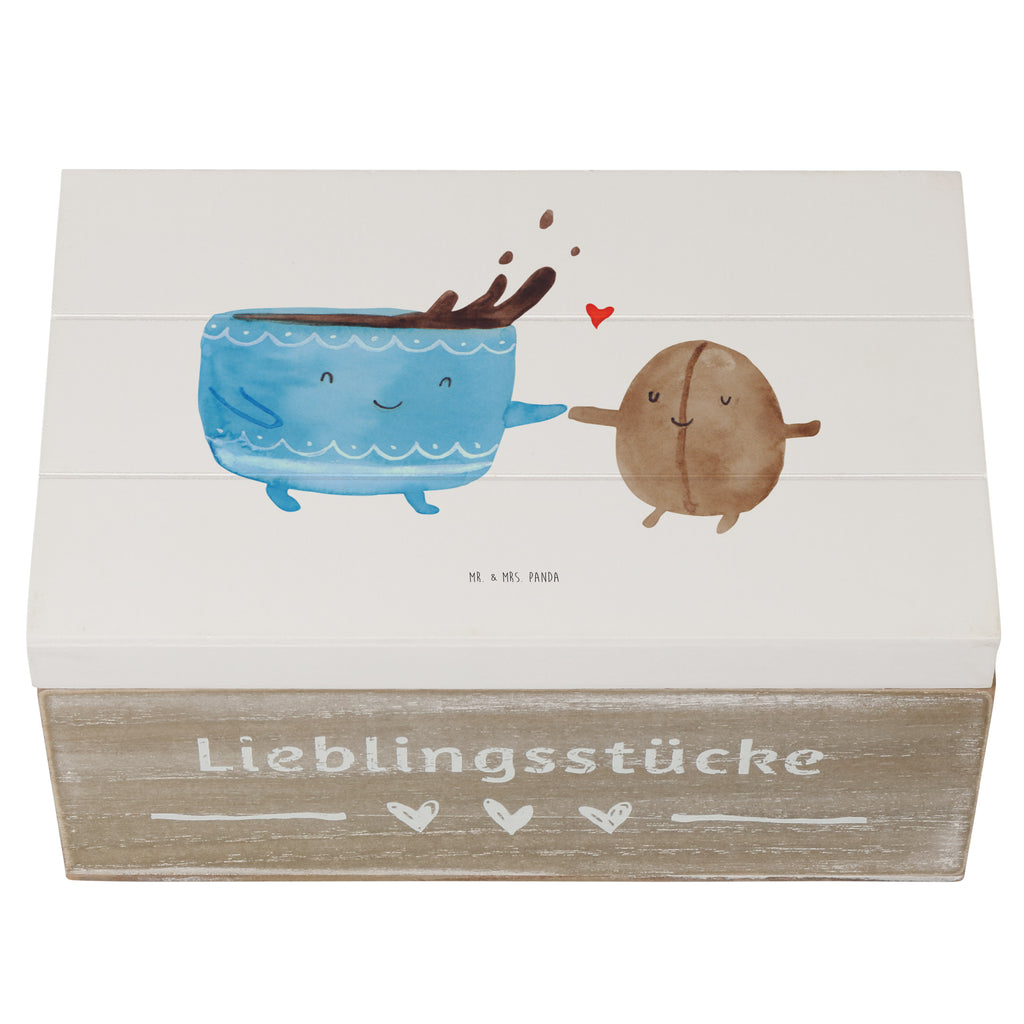 Holzkiste Kaffee Bohne Holzkiste, Kiste, Schatzkiste, Truhe, Schatulle, XXL, Erinnerungsbox, Erinnerungskiste, Dekokiste, Aufbewahrungsbox, Tiermotive, Gute Laune, lustige Sprüche, Tiere, Kaffee, Kaffeebohne, Genuss, Zufriedenheit, Glück