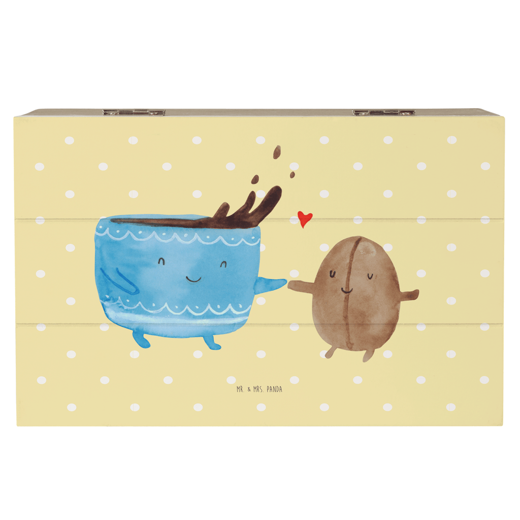 Holzkiste Kaffee Bohne Holzkiste, Kiste, Schatzkiste, Truhe, Schatulle, XXL, Erinnerungsbox, Erinnerungskiste, Dekokiste, Aufbewahrungsbox, Tiermotive, Gute Laune, lustige Sprüche, Tiere, Kaffee, Kaffeebohne, Genuss, Zufriedenheit, Glück