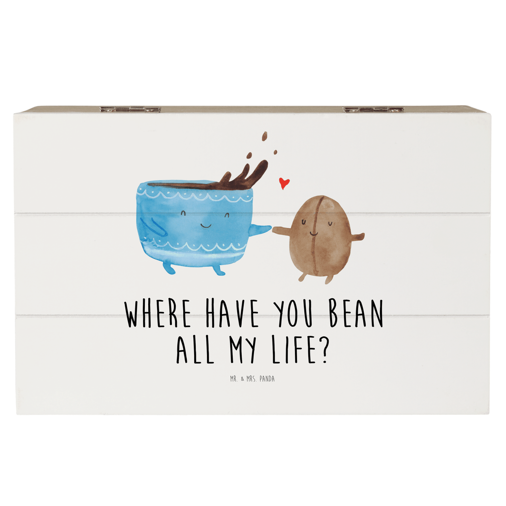 Holzkiste Kaffee Bohne Holzkiste, Kiste, Schatzkiste, Truhe, Schatulle, XXL, Erinnerungsbox, Erinnerungskiste, Dekokiste, Aufbewahrungsbox, Tiermotive, Gute Laune, lustige Sprüche, Tiere, Kaffee, Kaffeebohne, Genuss, Zufriedenheit, Glück