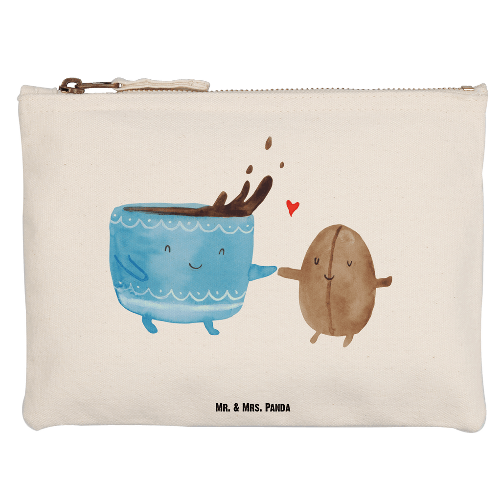Schminktasche Kaffee Bohne Schminktasche, Kosmetiktasche, Kosmetikbeutel, Stiftemäppchen, Etui, Federmappe, Makeup, XXL, Schminketui, Kosmetiketui, Schlamperetui, Tiermotive, Gute Laune, lustige Sprüche, Tiere, Kaffee, Kaffeebohne, Genuss, Zufriedenheit, Glück