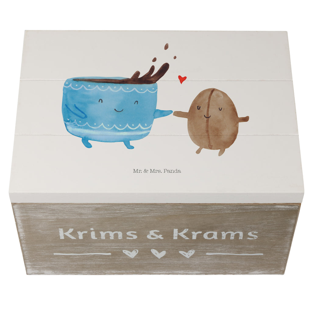 Holzkiste Kaffee Bohne Holzkiste, Kiste, Schatzkiste, Truhe, Schatulle, XXL, Erinnerungsbox, Erinnerungskiste, Dekokiste, Aufbewahrungsbox, Tiermotive, Gute Laune, lustige Sprüche, Tiere, Kaffee, Kaffeebohne, Genuss, Zufriedenheit, Glück