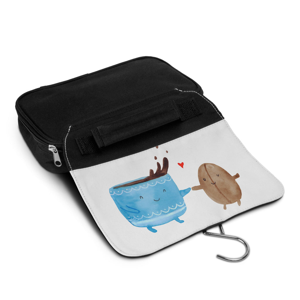 Kulturbeutel Kaffee Bohne Kulturbeutel, Zum Aufhängen, Waschtasche, Kosmetiktasche, Damen, Herren, Aufbewahrungstasche, Schminktasche, Kosmetikbeutel, Organizer, Kulturtasche, Schminkutensil, Tiermotive, Gute Laune, lustige Sprüche, Tiere, Kaffee, Kaffeebohne, Genuss, Zufriedenheit, Glück