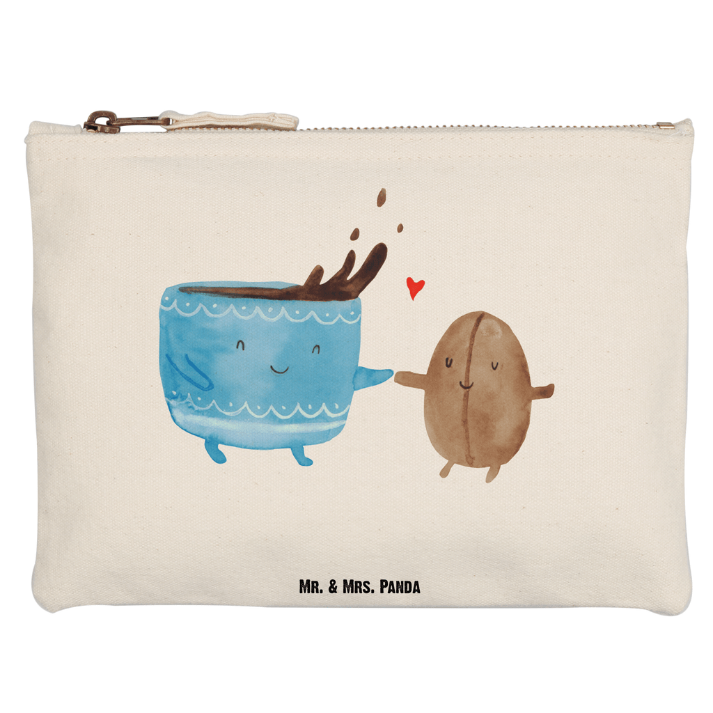 Schminktasche Kaffee Bohne Schminktasche, Kosmetiktasche, Kosmetikbeutel, Stiftemäppchen, Etui, Federmappe, Makeup, XXL, Schminketui, Kosmetiketui, Schlamperetui, Tiermotive, Gute Laune, lustige Sprüche, Tiere, Kaffee, Kaffeebohne, Genuss, Zufriedenheit, Glück
