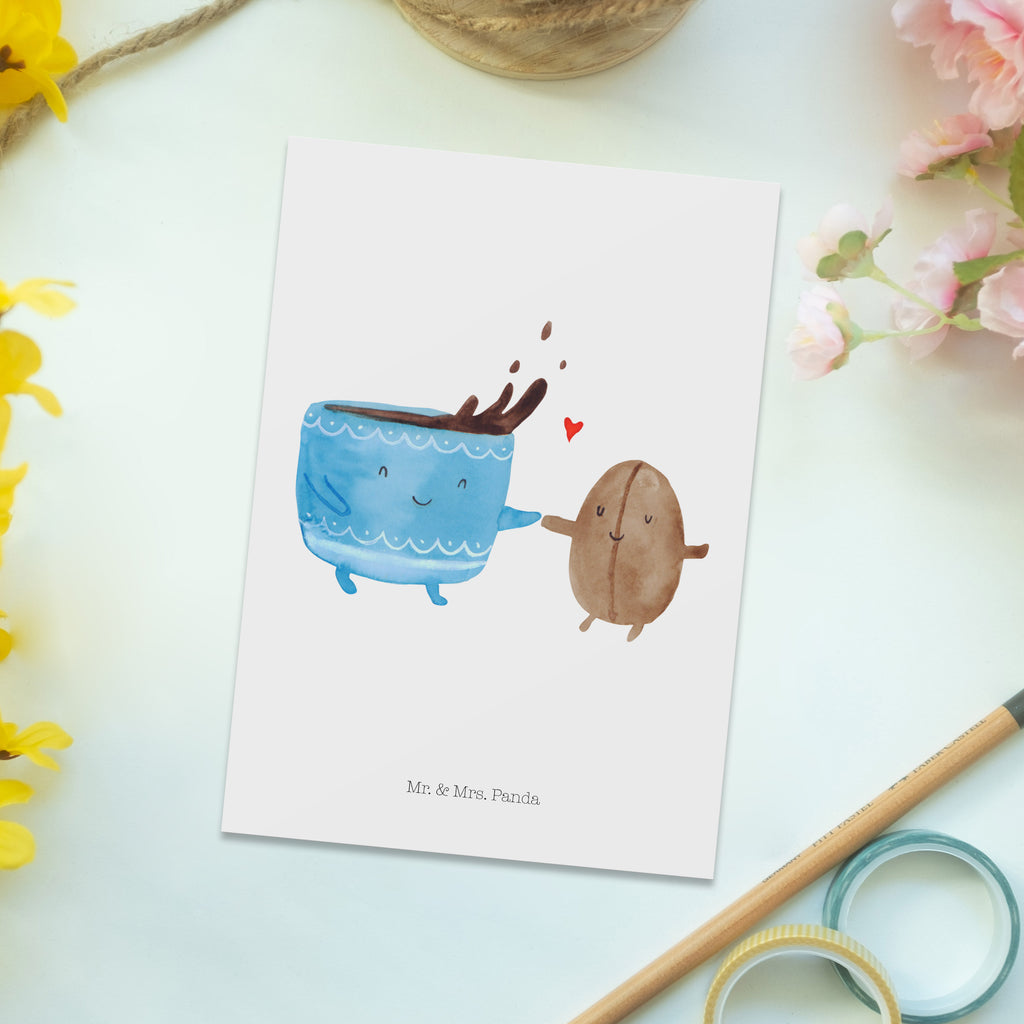 Postkarte Kaffee Bohne Geschenkkarte, Grußkarte, Karte, Einladung, Ansichtskarte, Geburtstagskarte, Einladungskarte, Dankeskarte, Tiermotive, Gute Laune, lustige Sprüche, Tiere, Kaffee, Kaffeebohne, Genuss, Zufriedenheit, Glück