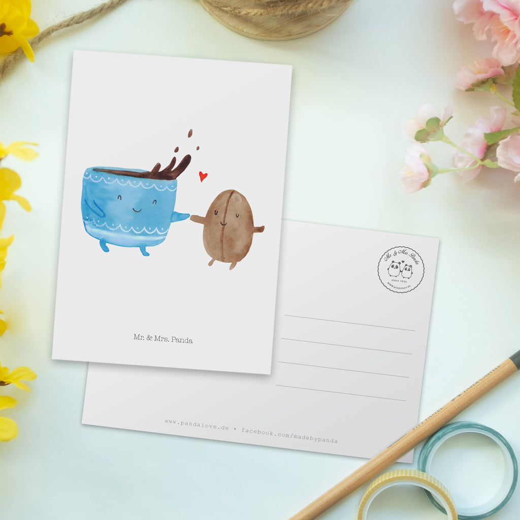 Postkarte Kaffee Bohne Geschenkkarte, Grußkarte, Karte, Einladung, Ansichtskarte, Geburtstagskarte, Einladungskarte, Dankeskarte, Tiermotive, Gute Laune, lustige Sprüche, Tiere, Kaffee, Kaffeebohne, Genuss, Zufriedenheit, Glück
