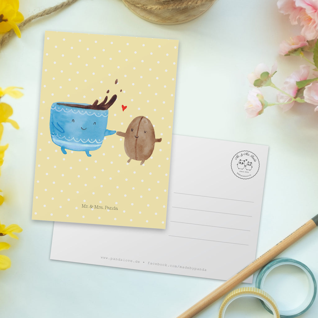 Postkarte Kaffee Bohne Geschenkkarte, Grußkarte, Karte, Einladung, Ansichtskarte, Geburtstagskarte, Einladungskarte, Dankeskarte, Tiermotive, Gute Laune, lustige Sprüche, Tiere, Kaffee, Kaffeebohne, Genuss, Zufriedenheit, Glück