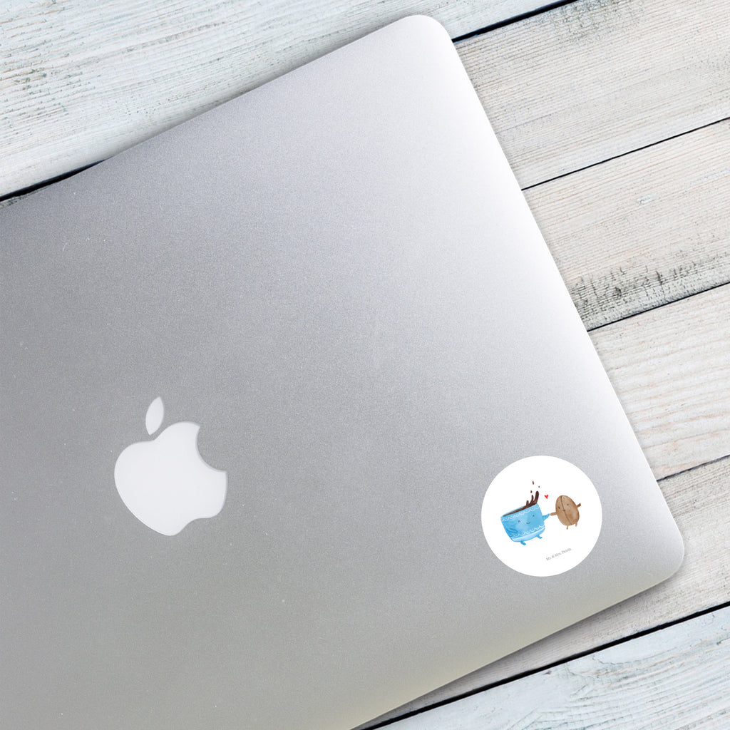 40mm Rund Aufkleber Kaffee Bohne Sticker, Aufkleber, Etikett, Tiermotive, Gute Laune, lustige Sprüche, Tiere, Kaffee, Kaffeebohne, Genuss, Zufriedenheit, Glück