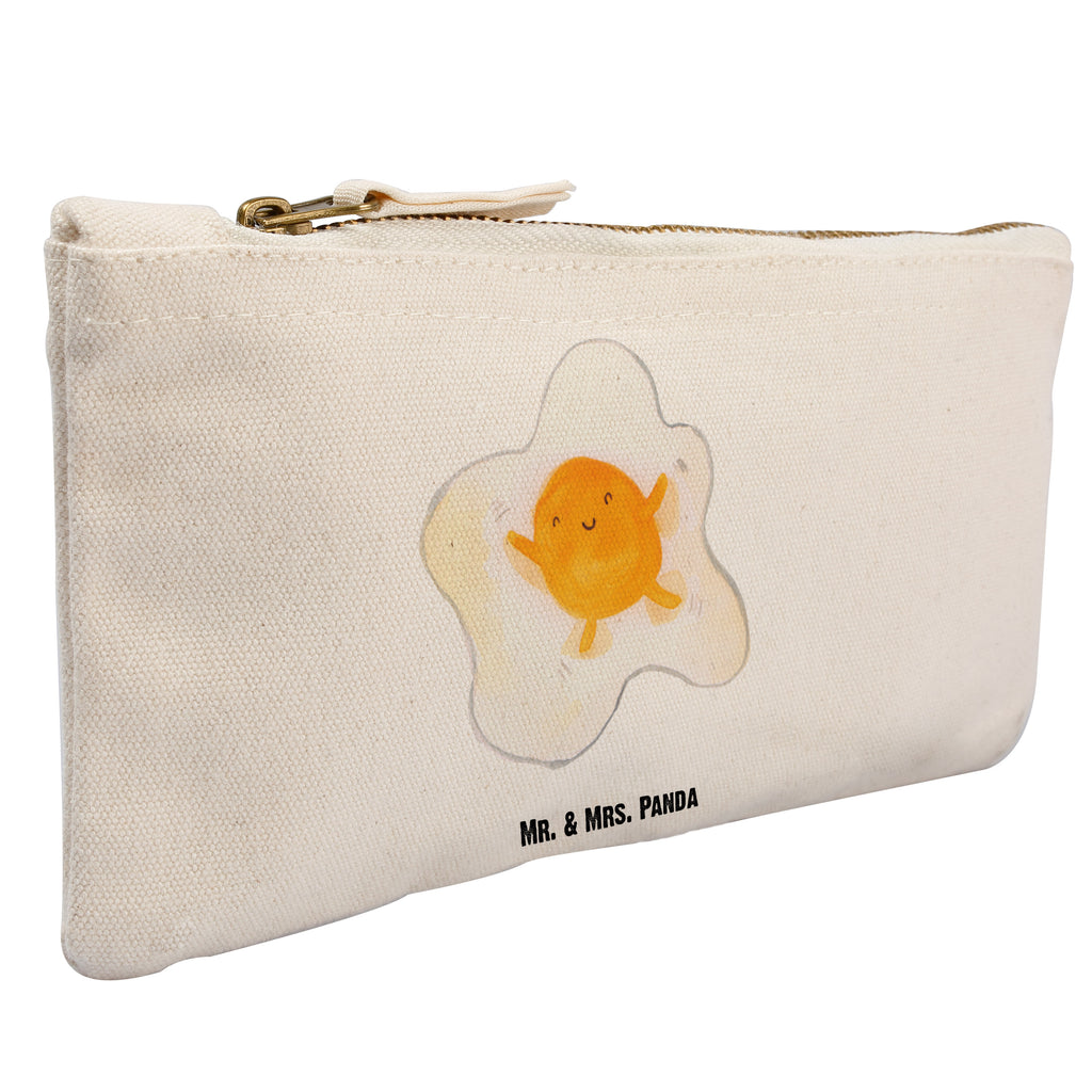 Schminktasche Spiegelei Schminktasche, Kosmetiktasche, Kosmetikbeutel, Stiftemäppchen, Etui, Federmappe, Makeup, XXL, Schminketui, Kosmetiketui, Schlamperetui, Tiermotive, Gute Laune, lustige Sprüche, Tiere, Ei, Spiegelei, Schön, Tag, Glücklich, Liebe