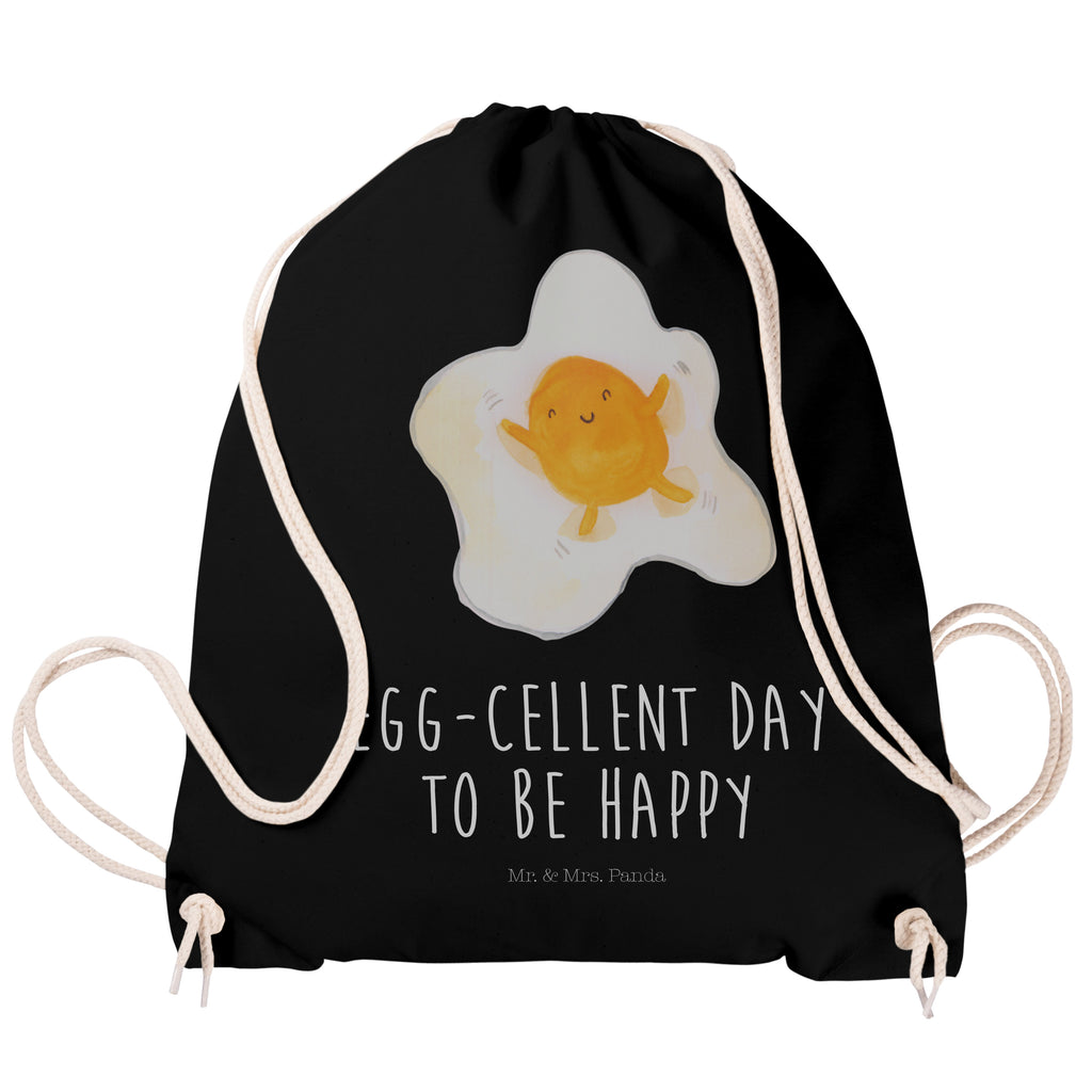 Sportbeutel Spiegelei Turnbeutel, Beutel, Sporttasche, Tasche, Stoffbeutel, Tiermotive, Gute Laune, lustige Sprüche, Tiere, Ei, Spiegelei, Schön, Tag, Glücklich, Liebe