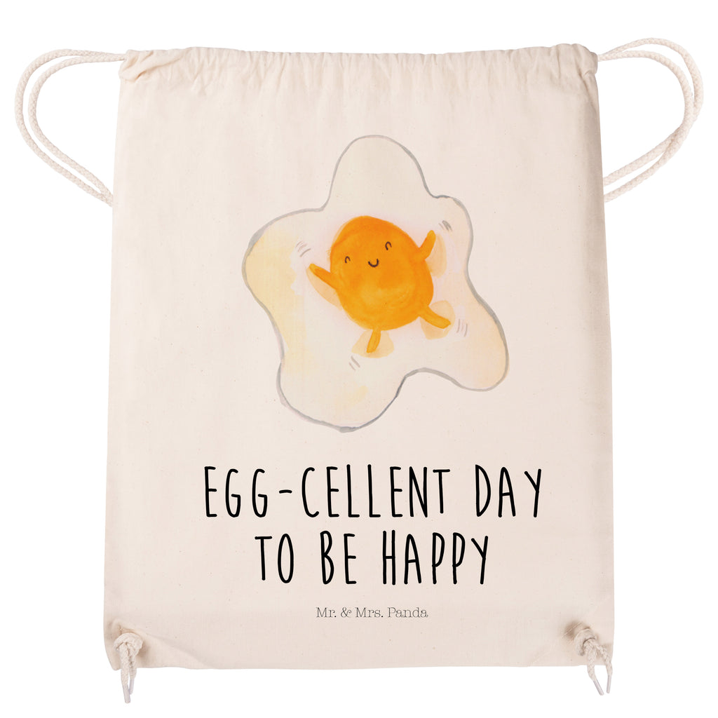 Sportbeutel Spiegelei Turnbeutel, Beutel, Sporttasche, Tasche, Stoffbeutel, Tiermotive, Gute Laune, lustige Sprüche, Tiere, Ei, Spiegelei, Schön, Tag, Glücklich, Liebe