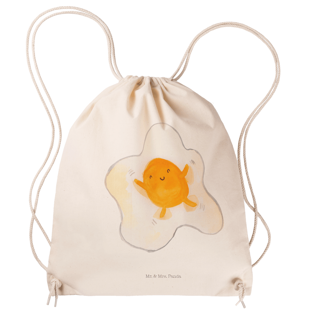 Sportbeutel Spiegelei Turnbeutel, Beutel, Sporttasche, Tasche, Stoffbeutel, Tiermotive, Gute Laune, lustige Sprüche, Tiere, Ei, Spiegelei, Schön, Tag, Glücklich, Liebe