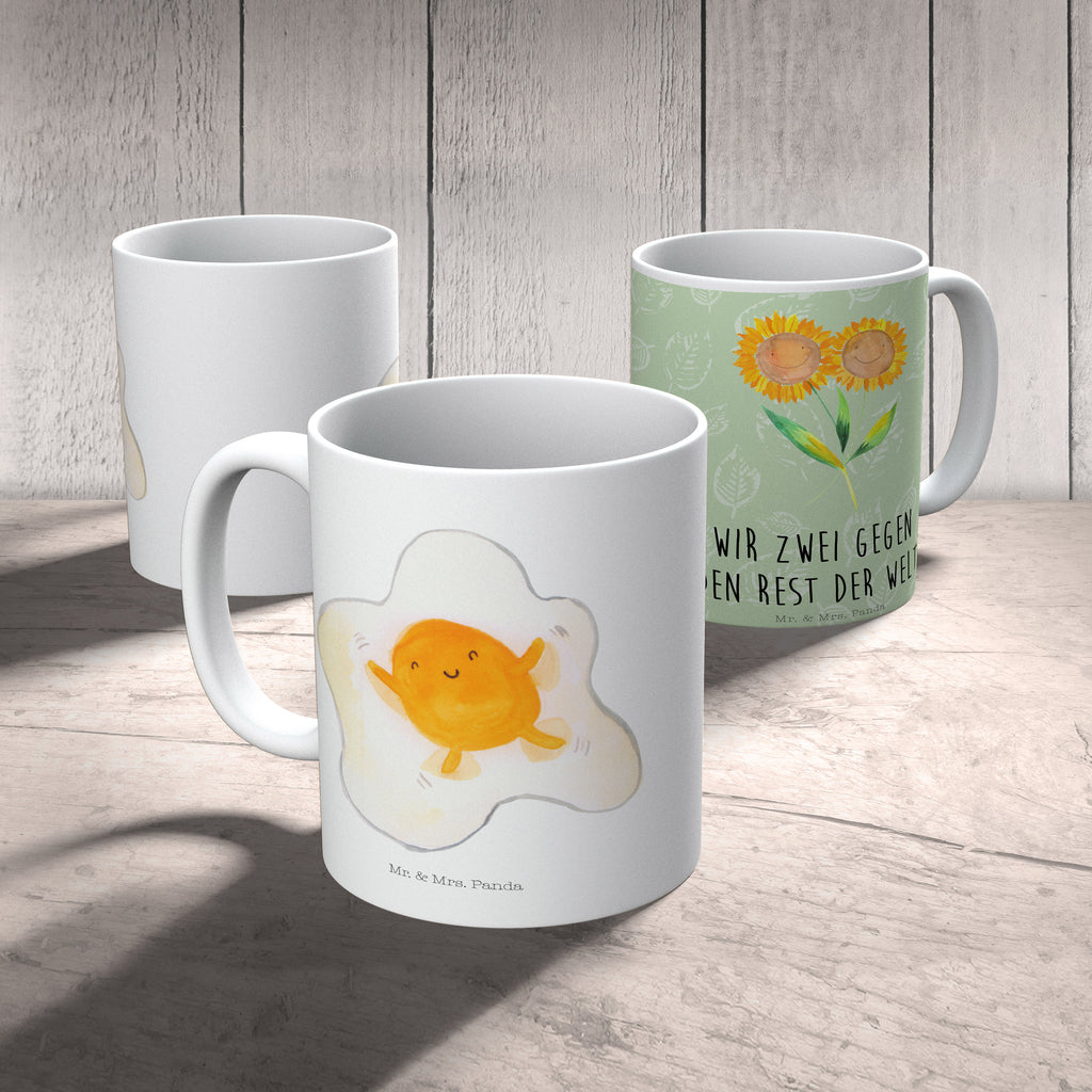 Tasse Spiegelei Ei, Spiegelei, Schön, Tag, Glücklich, Liebe,  Becher, Kaffeetasse, Kaffeebecher, Tee, Frühstück, Büro  süße Tiermotive, gute Laune, lustige Sprüche, Tiere