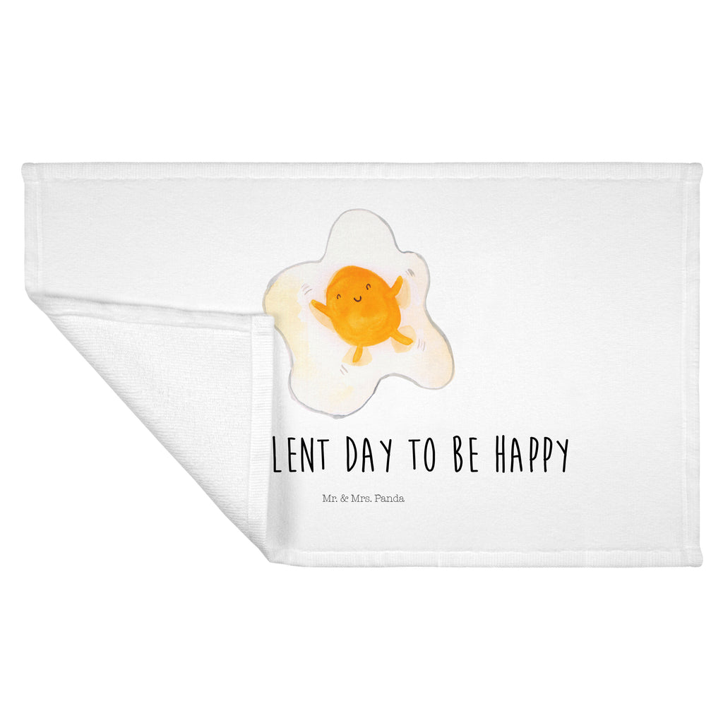 Gäste Handtuch Spiegelei Gästetuch, Reisehandtuch, Sport Handtuch, Frottier, Kinder Handtuch, Tiermotive, Gute Laune, lustige Sprüche, Tiere, Ei, Spiegelei, Schön, Tag, Glücklich, Liebe