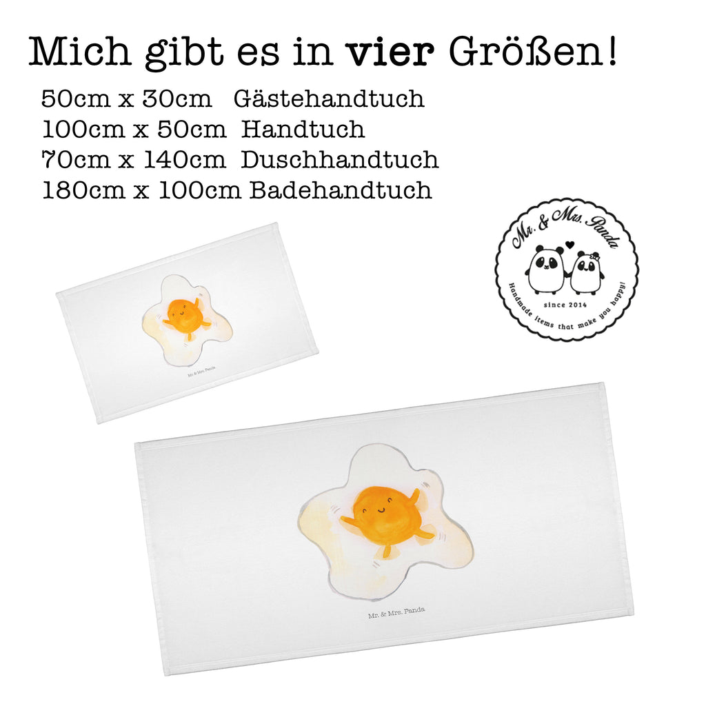 Gäste Handtuch Spiegelei Gästetuch, Reisehandtuch, Sport Handtuch, Frottier, Kinder Handtuch, Tiermotive, Gute Laune, lustige Sprüche, Tiere, Ei, Spiegelei, Schön, Tag, Glücklich, Liebe