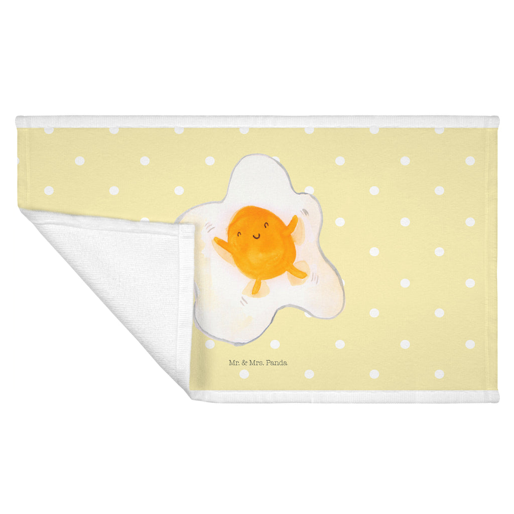 Gäste Handtuch Spiegelei Gästetuch, Reisehandtuch, Sport Handtuch, Frottier, Kinder Handtuch, Tiermotive, Gute Laune, lustige Sprüche, Tiere, Ei, Spiegelei, Schön, Tag, Glücklich, Liebe