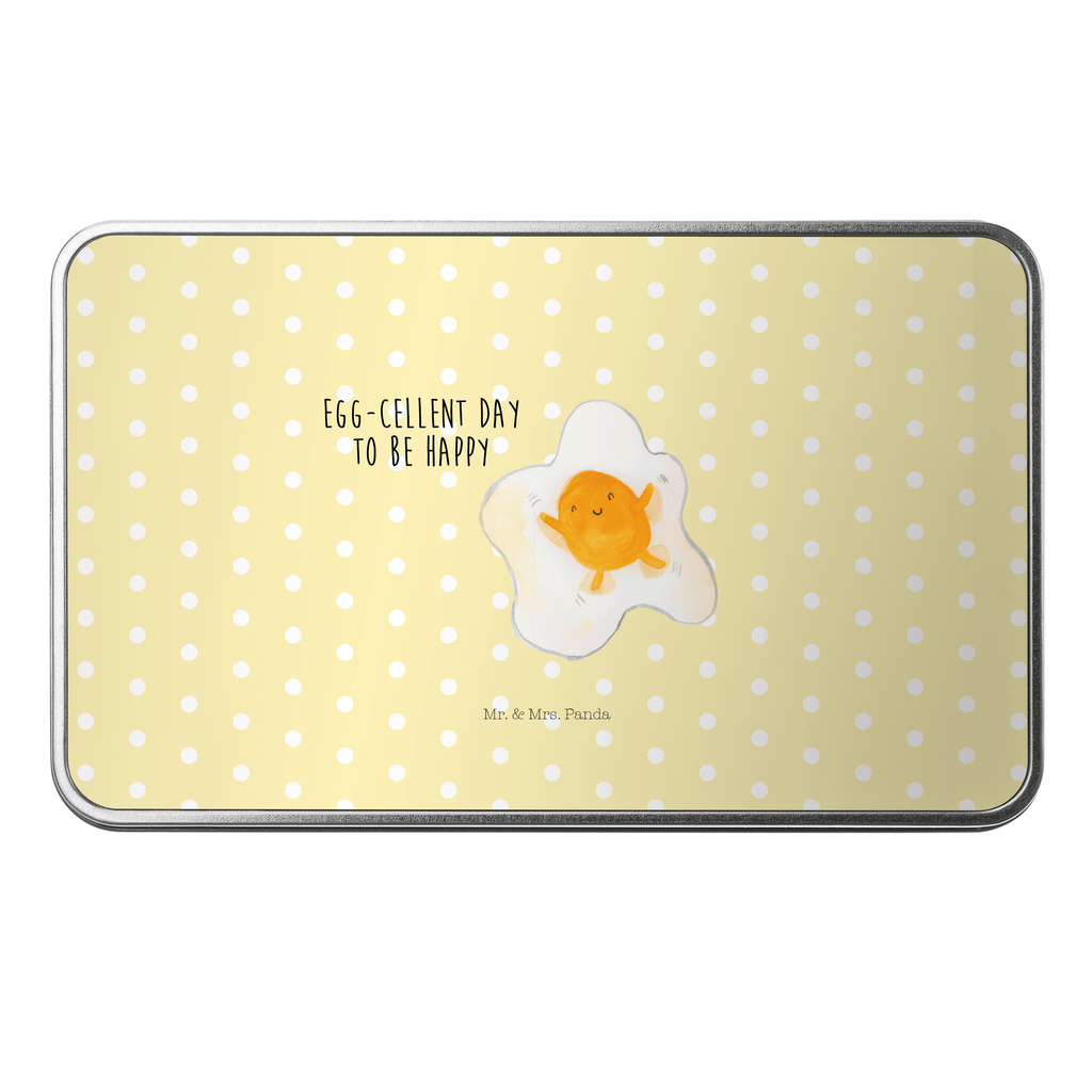 Metalldose rechteckig Spiegelei Blechdose, Metalldose, Blechbox, Container, Keksdose, Vorratsdose, Vorratsbox, Döschen, Versperbox, Vesperdose, Aufbewahrungsdose, Aufbewahrungsbox, Aluminiumdose, Dose, Tiermotive, Gute Laune, lustige Sprüche, Tiere, Ei, Spiegelei, Schön, Tag, Glücklich, Liebe