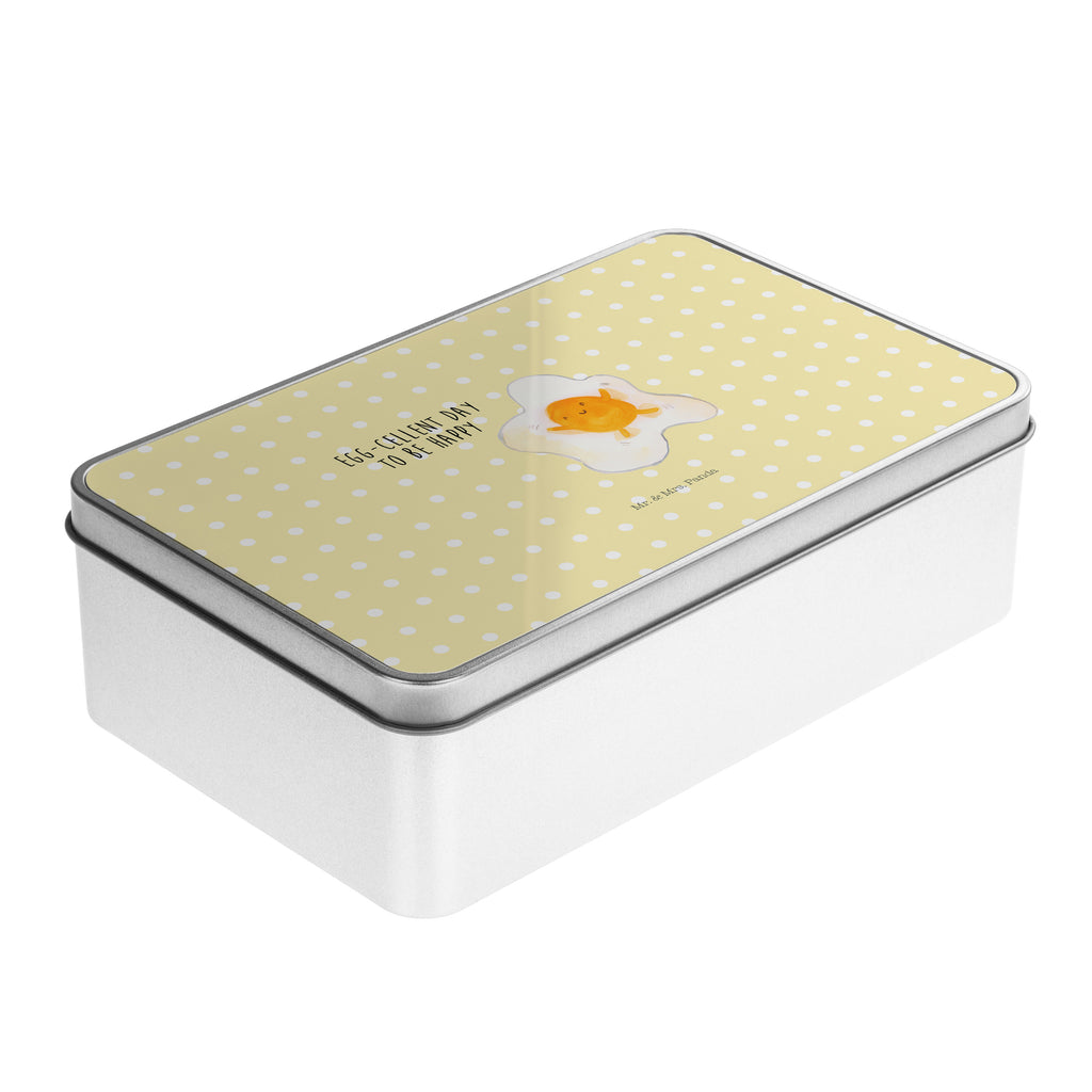 Metalldose rechteckig Spiegelei Blechdose, Metalldose, Blechbox, Container, Keksdose, Vorratsdose, Vorratsbox, Döschen, Versperbox, Vesperdose, Aufbewahrungsdose, Aufbewahrungsbox, Aluminiumdose, Dose, Tiermotive, Gute Laune, lustige Sprüche, Tiere, Ei, Spiegelei, Schön, Tag, Glücklich, Liebe