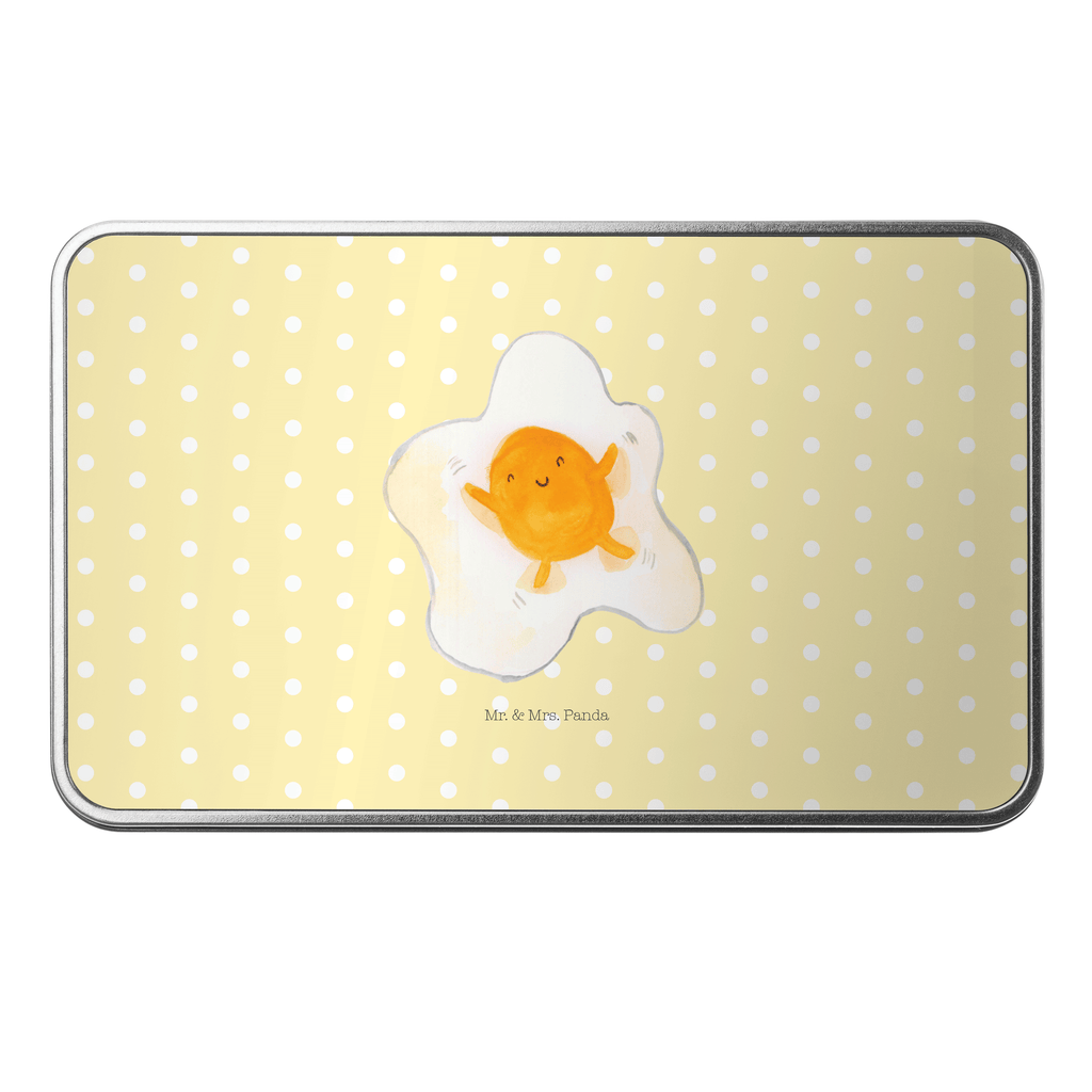 Metalldose rechteckig Spiegelei Blechdose, Metalldose, Blechbox, Container, Keksdose, Vorratsdose, Vorratsbox, Döschen, Versperbox, Vesperdose, Aufbewahrungsdose, Aufbewahrungsbox, Aluminiumdose, Dose, Tiermotive, Gute Laune, lustige Sprüche, Tiere, Ei, Spiegelei, Schön, Tag, Glücklich, Liebe