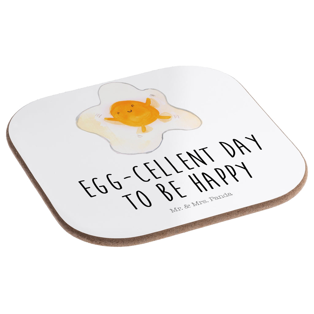 Quadratische Untersetzer Spiegelei Bierdeckel, Glasuntersetzer, Untersetzer Gläser, Getränkeuntersetzer, Tiermotive, Gute Laune, lustige Sprüche, Tiere, Ei, Spiegelei, Schön, Tag, Glücklich, Liebe