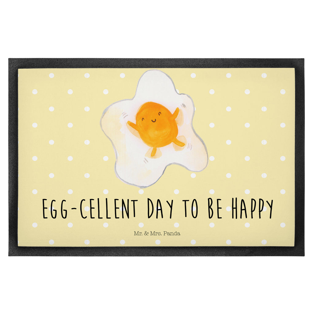 Fußmatte Spiegelei Ei, Spiegelei, Schön, Tag, Glücklich, Liebe,  Türvorleger, Schmutzmatte, Fußabtreter, Matte, Schmutzfänger, Fußabstreifer, Schmutzfangmatte, Türmatte, Motivfußmatte,  Haustürmatte, Vorleger  süße Tiermotive, gute Laune, lustige Sprüche, Tiere