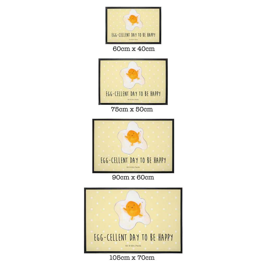 Fußmatte Spiegelei Ei, Spiegelei, Schön, Tag, Glücklich, Liebe,  Türvorleger, Schmutzmatte, Fußabtreter, Matte, Schmutzfänger, Fußabstreifer, Schmutzfangmatte, Türmatte, Motivfußmatte,  Haustürmatte, Vorleger  süße Tiermotive, gute Laune, lustige Sprüche, Tiere