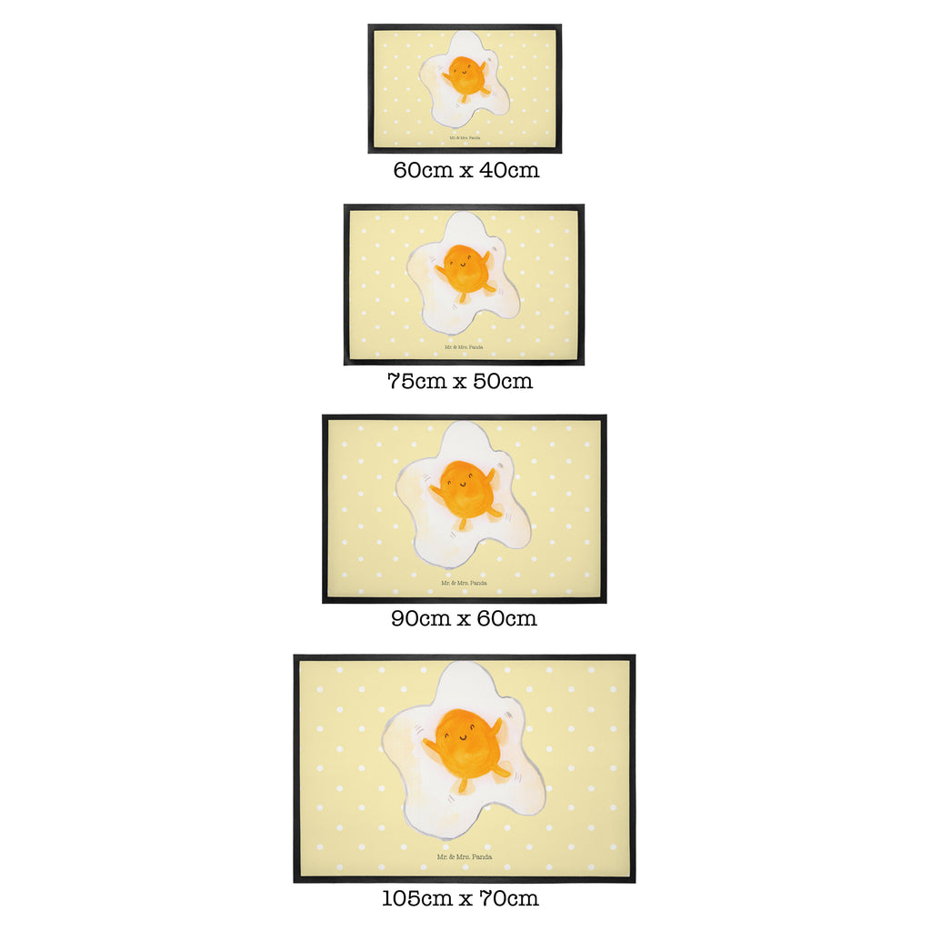 Fußmatte Spiegelei Ei, Spiegelei, Schön, Tag, Glücklich, Liebe,  Türvorleger, Schmutzmatte, Fußabtreter, Matte, Schmutzfänger, Fußabstreifer, Schmutzfangmatte, Türmatte, Motivfußmatte,  Haustürmatte, Vorleger  süße Tiermotive, gute Laune, lustige Sprüche, Tiere