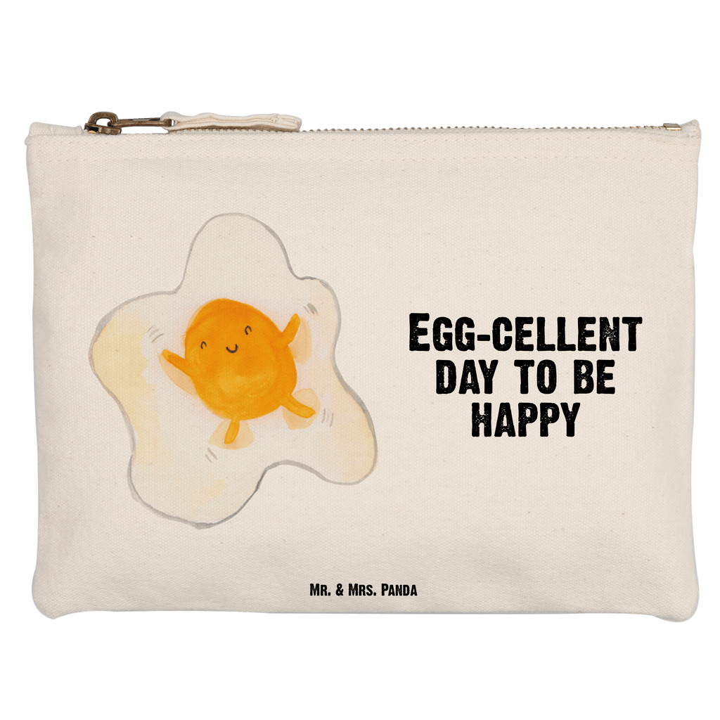 Schminktasche Spiegelei Schminktasche, Kosmetiktasche, Kosmetikbeutel, Stiftemäppchen, Etui, Federmappe, Makeup, XXL, Schminketui, Kosmetiketui, Schlamperetui, Tiermotive, Gute Laune, lustige Sprüche, Tiere, Ei, Spiegelei, Schön, Tag, Glücklich, Liebe