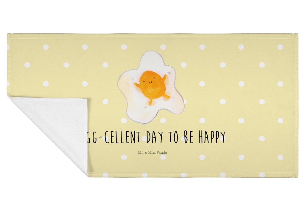 50 x 100 Handtuch Spiegelei Handtuch, Badehandtuch, Badezimmer, Handtücher, groß, Kinder, Baby, Tiermotive, Gute Laune, lustige Sprüche, Tiere, Ei, Spiegelei, Schön, Tag, Glücklich, Liebe