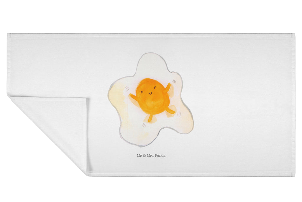 50 x 100 Handtuch Spiegelei Handtuch, Badehandtuch, Badezimmer, Handtücher, groß, Kinder, Baby, Tiermotive, Gute Laune, lustige Sprüche, Tiere, Ei, Spiegelei, Schön, Tag, Glücklich, Liebe