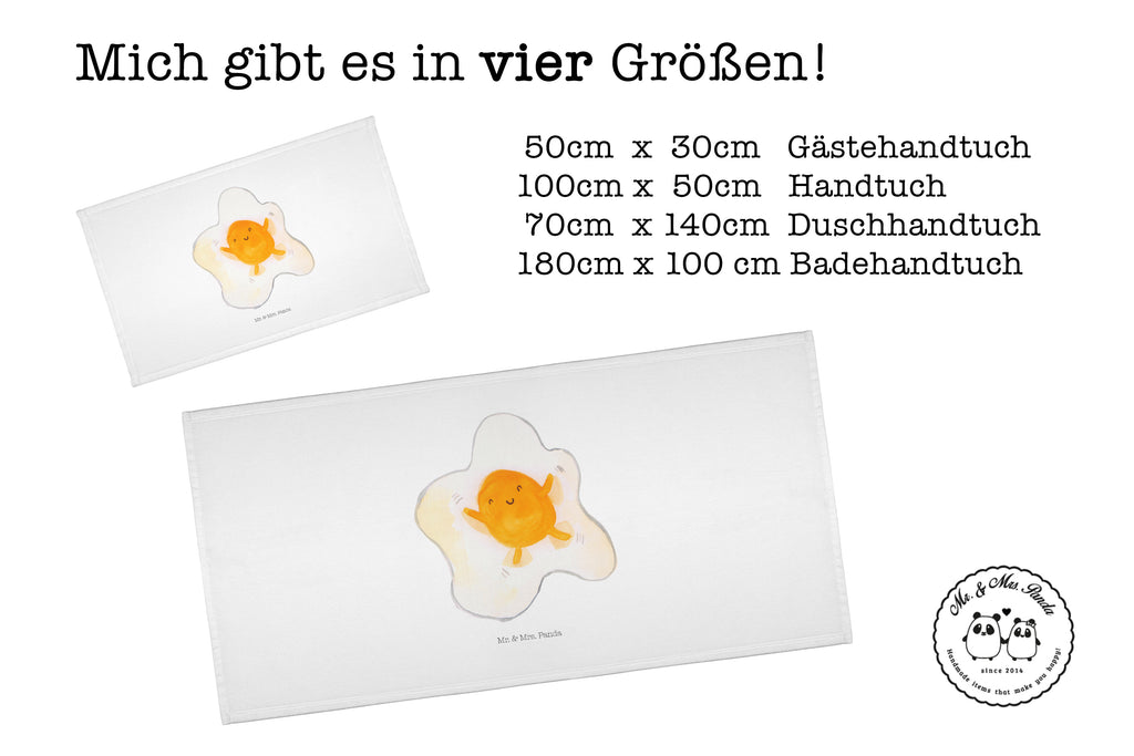 50 x 100 Handtuch Spiegelei Handtuch, Badehandtuch, Badezimmer, Handtücher, groß, Kinder, Baby, Tiermotive, Gute Laune, lustige Sprüche, Tiere, Ei, Spiegelei, Schön, Tag, Glücklich, Liebe