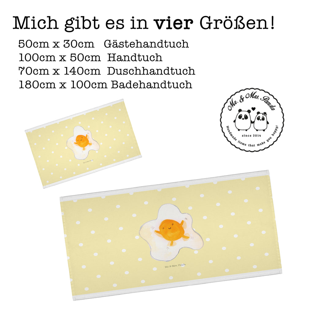 50 x 100 Handtuch Spiegelei Handtuch, Badehandtuch, Badezimmer, Handtücher, groß, Kinder, Baby, Tiermotive, Gute Laune, lustige Sprüche, Tiere, Ei, Spiegelei, Schön, Tag, Glücklich, Liebe