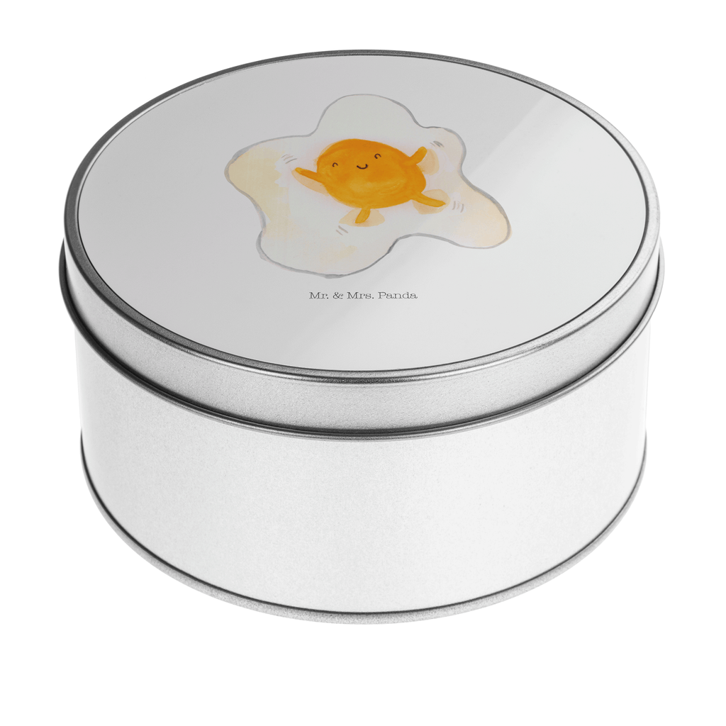 Blechdose rund Spiegelei Metalldose, Keksdose, Dose, Vorratsdose, Geschenkbox, Tiermotive, Gute Laune, lustige Sprüche, Tiere, Ei, Spiegelei, Schön, Tag, Glücklich, Liebe