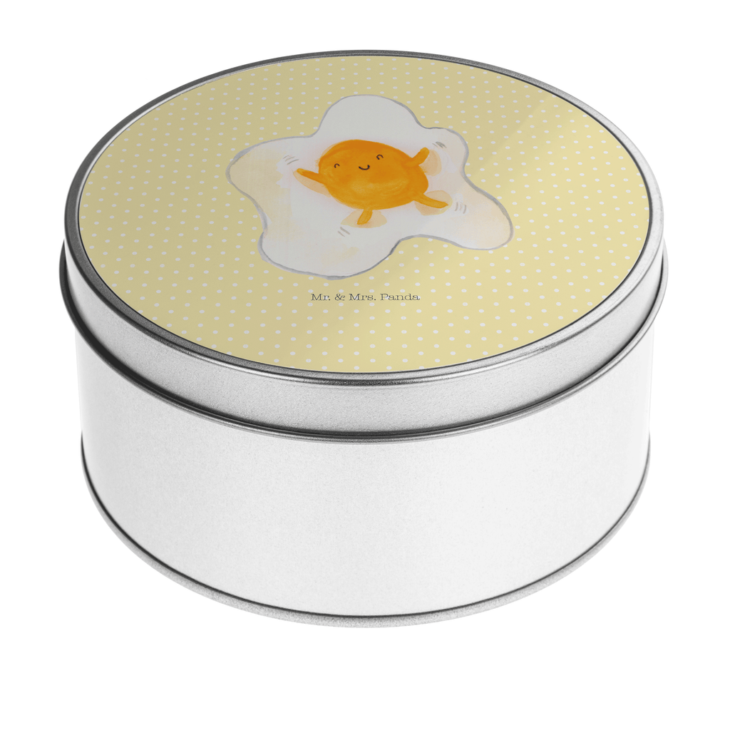 Blechdose rund Spiegelei Metalldose, Keksdose, Dose, Vorratsdose, Geschenkbox, Tiermotive, Gute Laune, lustige Sprüche, Tiere, Ei, Spiegelei, Schön, Tag, Glücklich, Liebe
