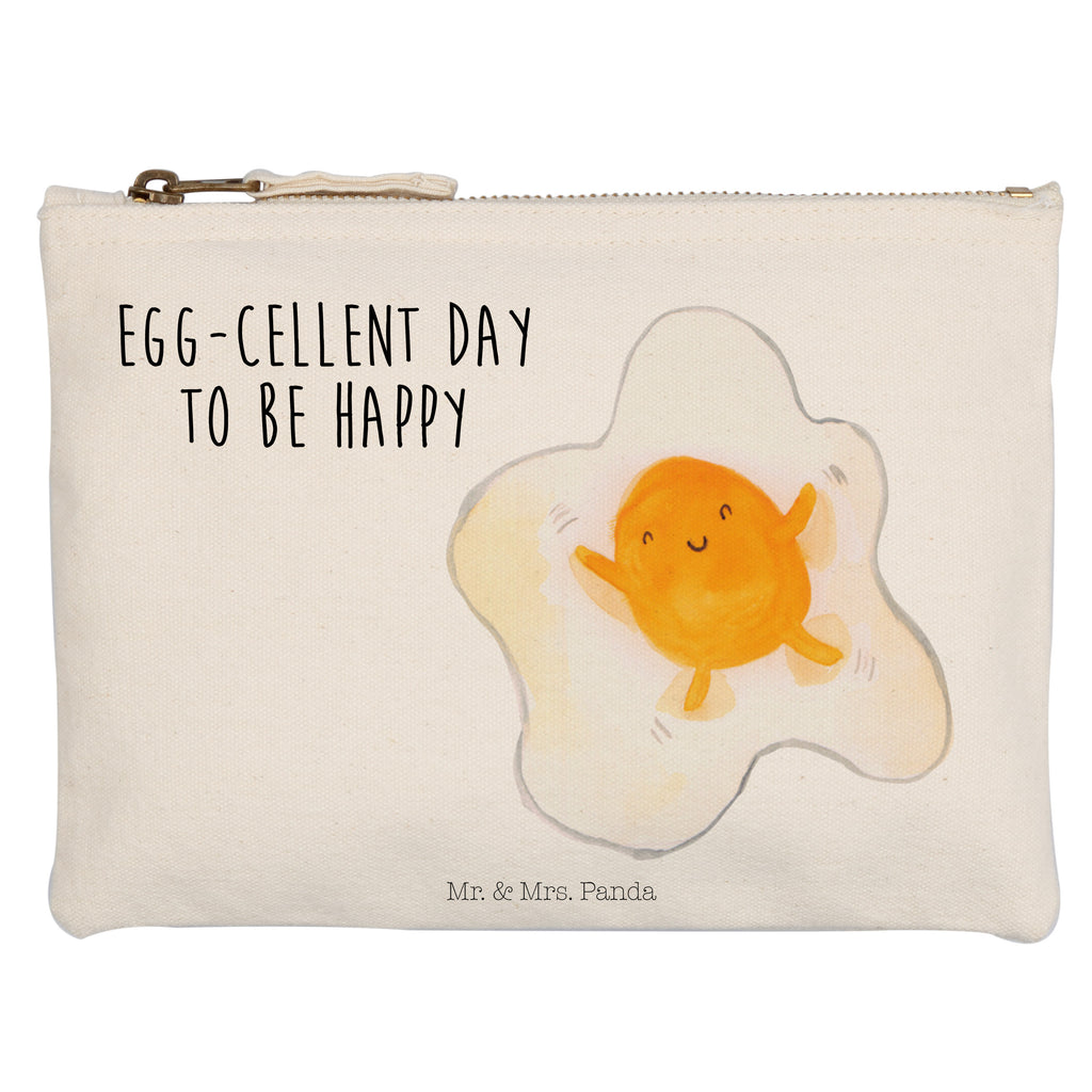 Schminktasche Spiegelei Schminktasche, Kosmetiktasche, Kosmetikbeutel, Stiftemäppchen, Etui, Federmappe, Makeup, XXL, Schminketui, Kosmetiketui, Schlamperetui, Tiermotive, Gute Laune, lustige Sprüche, Tiere, Ei, Spiegelei, Schön, Tag, Glücklich, Liebe